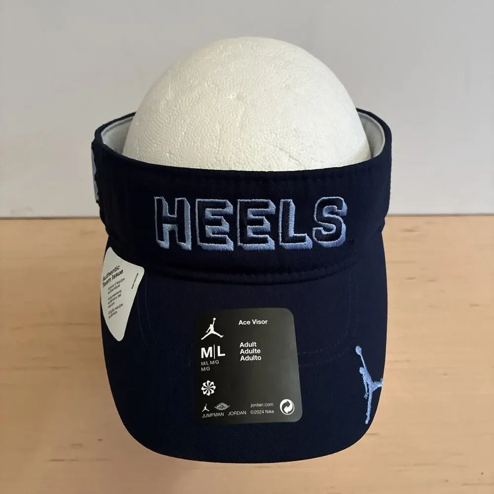 Jordan Dri-Fi UNC North Carolina Tarheels Adjustable Ace Visor Size M-L